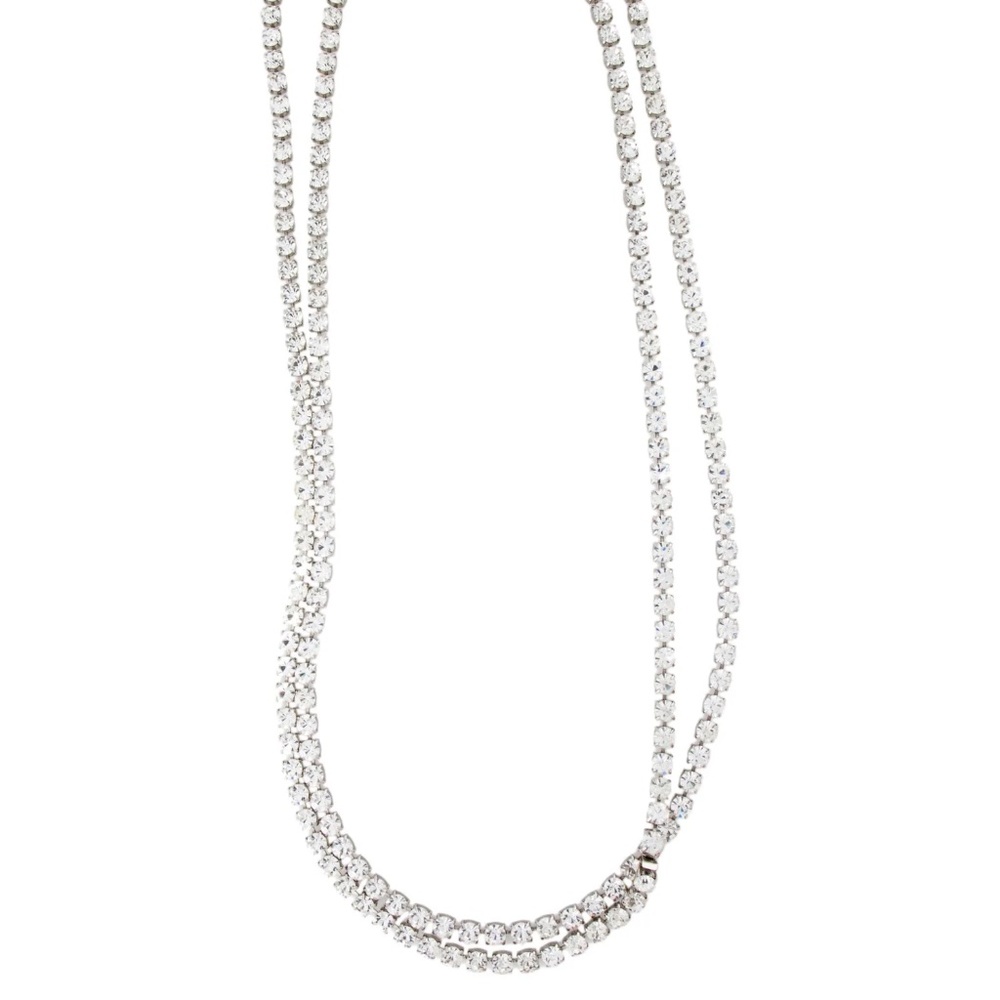 TOM BINNS CRYSTAL EXTRA LONG NECKLACE 83" Orig. Retail $750